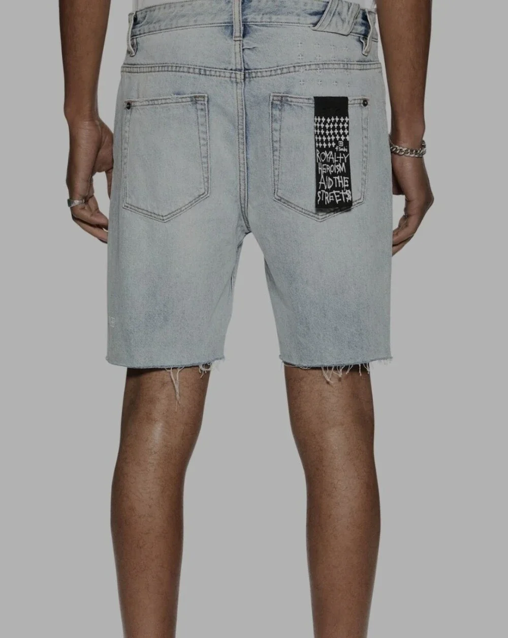 Ksubi Men’s Chopper Short Sense Sliced Denim Shorts Size 40